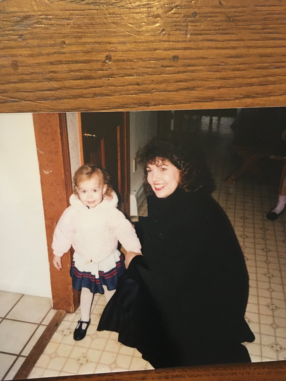 Kristine with her daughter Angela - New Hampshire, 1991
