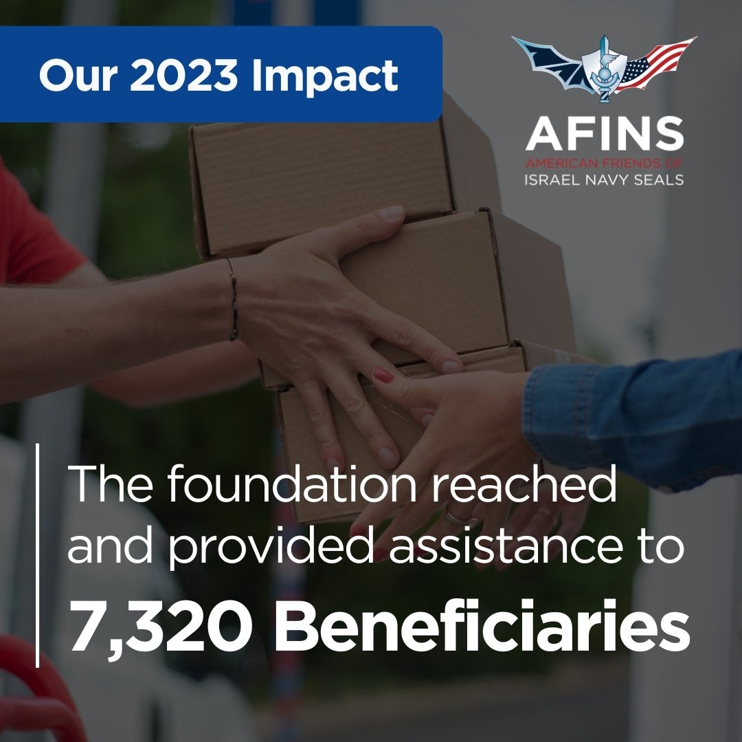 In 2022, we served 5,086 individuals within and beyond the Israel Navy SEAL community. Last year, we served 7,320. Thank you to the AFINS community for helping us to continue to grow our reach and impact in this time of extraordinary need.

#benefici