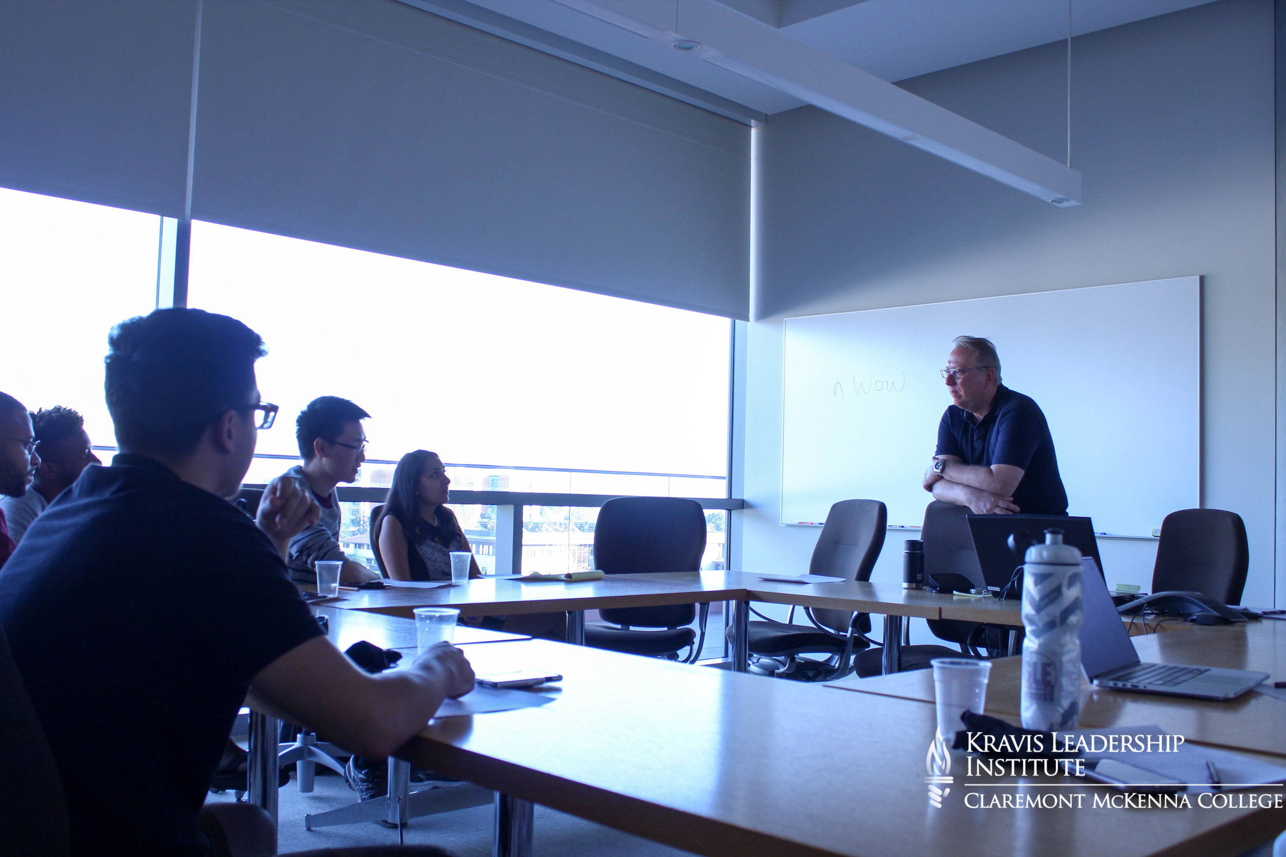  Professor David Day and workshop attendees discuss sources of power.   