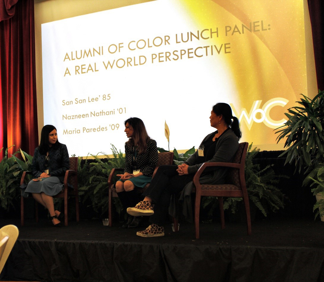 Panelists at the Alumni of Color Lunch Panel