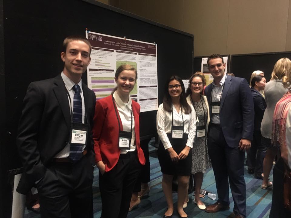 Student Team Members (Left to Right): Edgar Warnholtz ’19, Alina Rainsford ’20, Vanessa Romo ’19, Leya Aronoff ’19, Christian Tchamitchian ’19