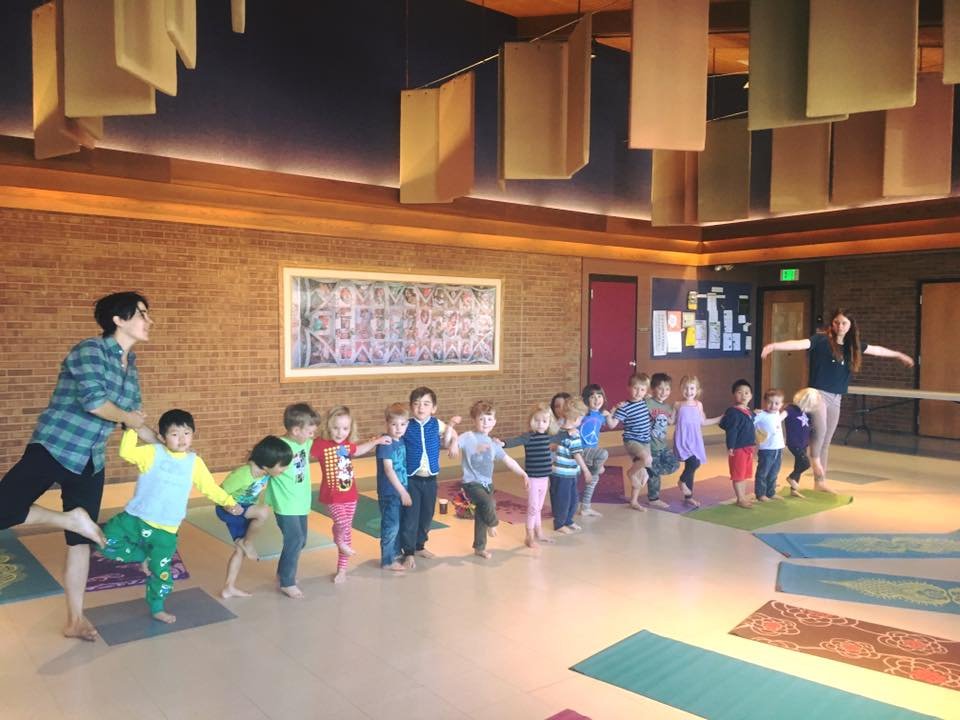 KYTT kids yoga class in tree in a line at sunrise preschool in boulder .jpeg