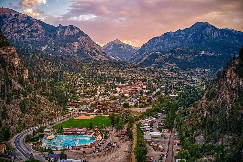 Ouray sunset aerial view of ouray .jpeg