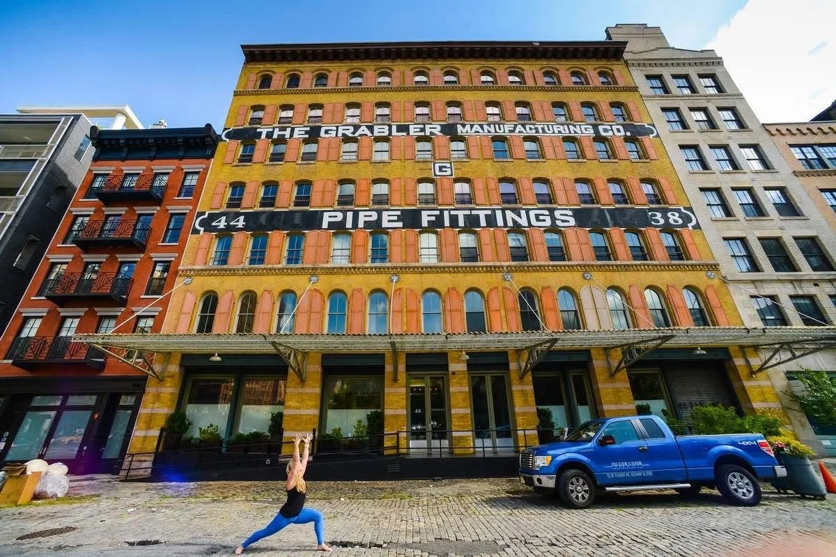 Mary in warrior 2 in NYC - blue pants .jpeg