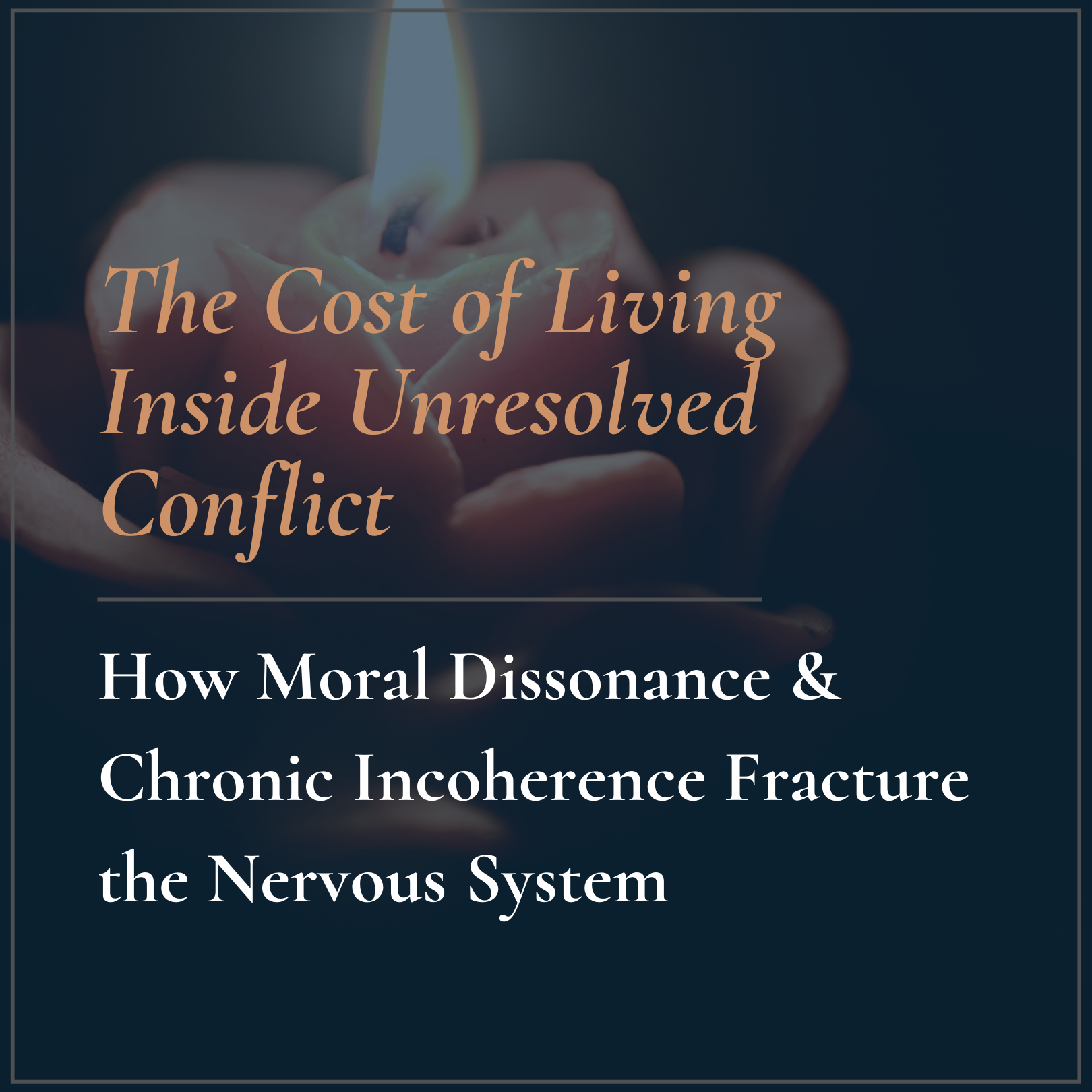 The Cost of Living Inside Unresolved Conflict