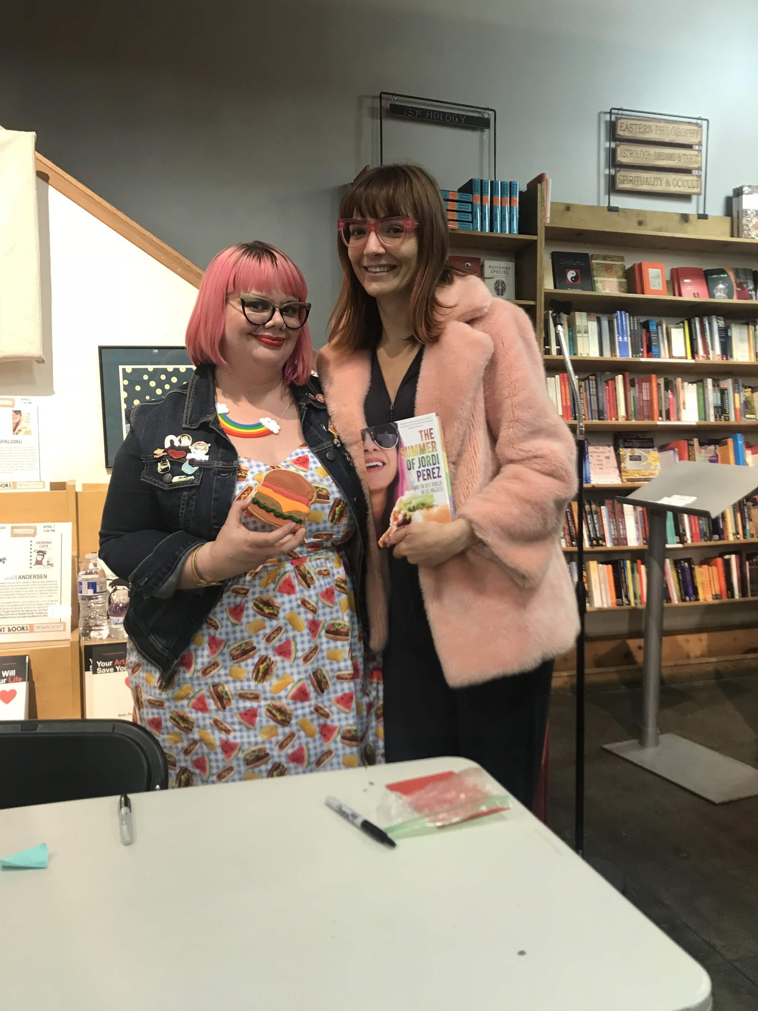 Amy and Jackie at Amy's book signing