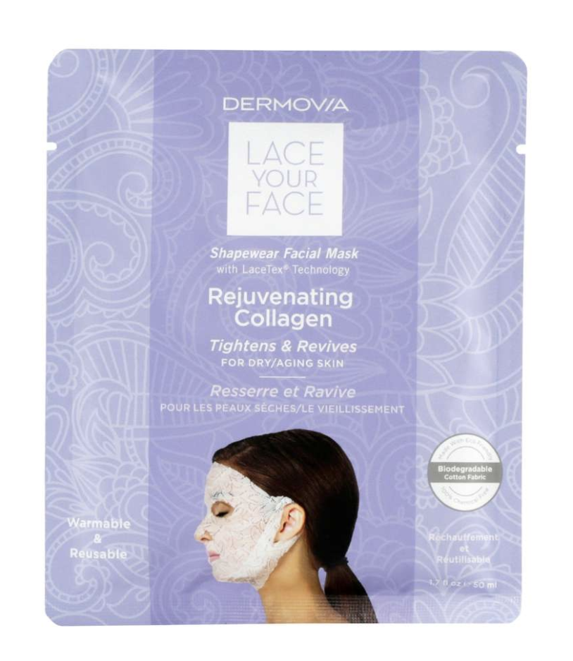 Dermovia Lace Your Face rejuvenating collagen shape wear facial mask 