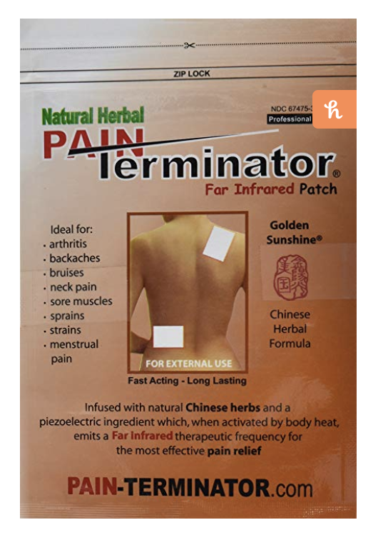 Natural herbal pain terminator infared patch 