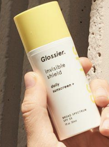 Glossier Invisible Shield sunscreen 