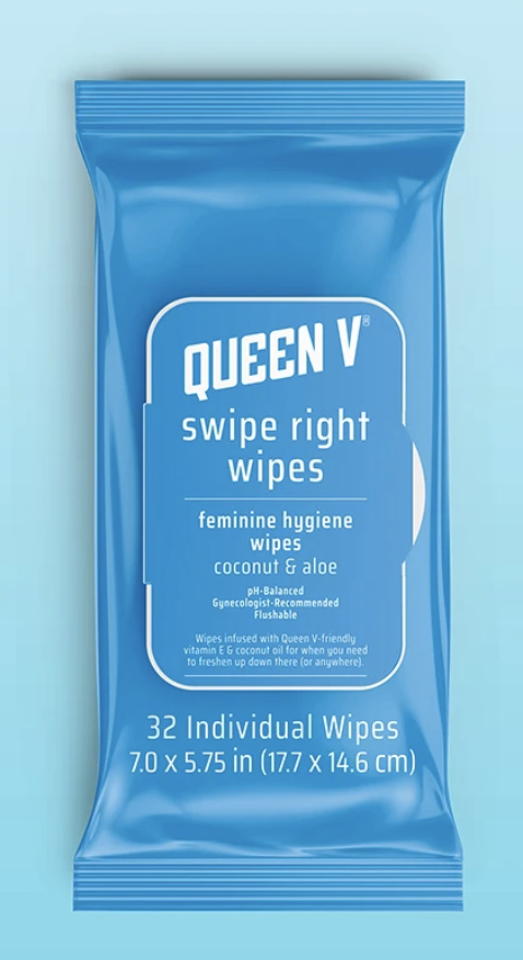 Queen V Swipe Right Wipes 