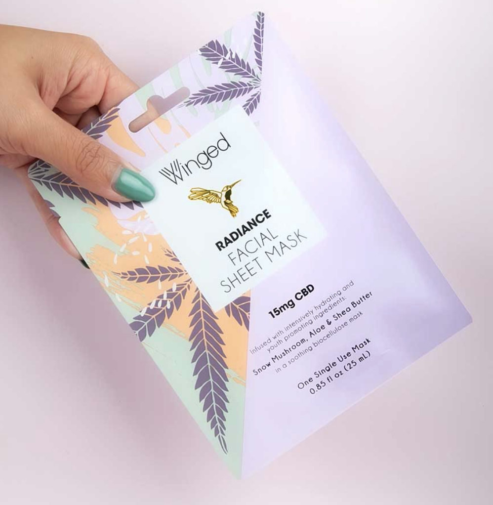 Winged sheet masks 