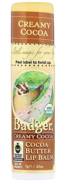 Badger Cocoa Butter Lip Balm 