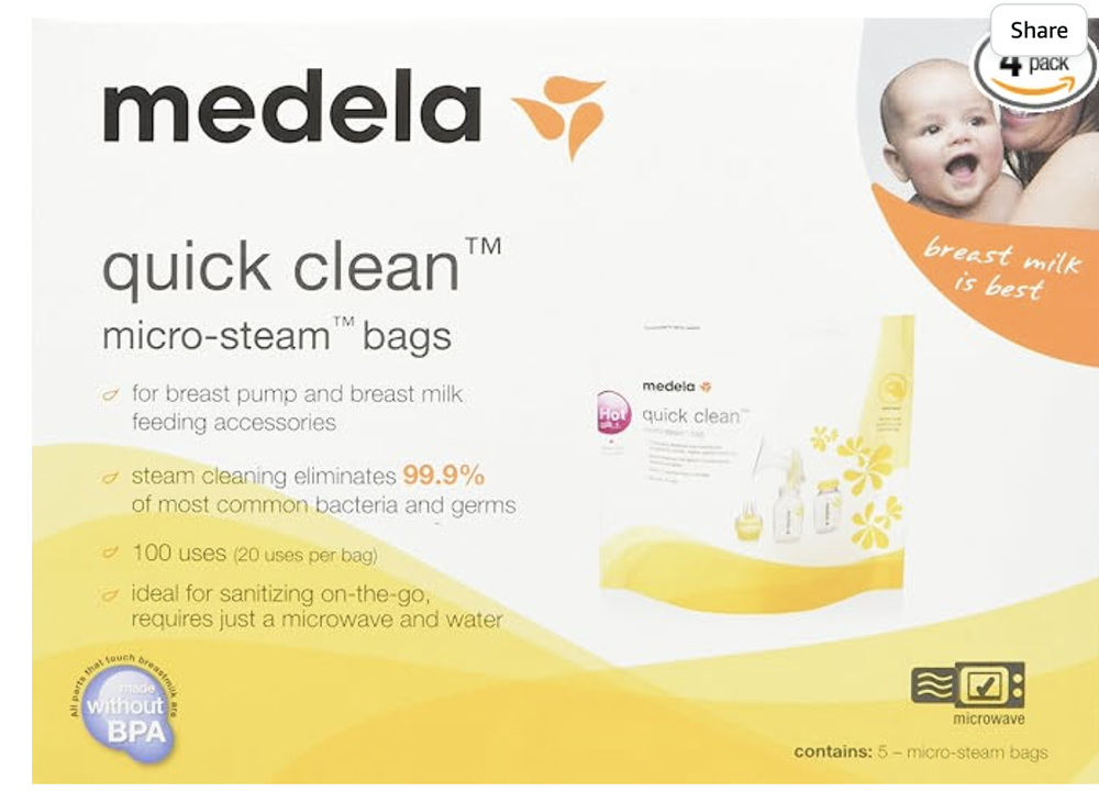 Medela Quick sanitize steam bag 