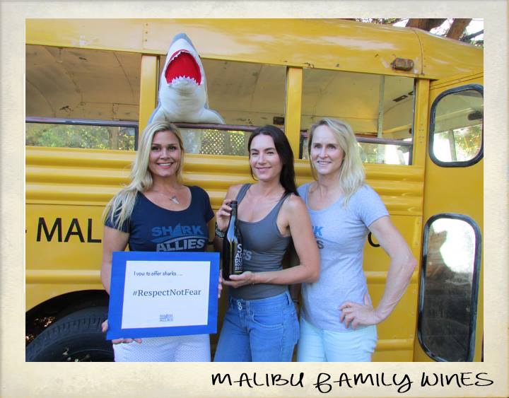 Shark Allies team Malibu Wines shark event