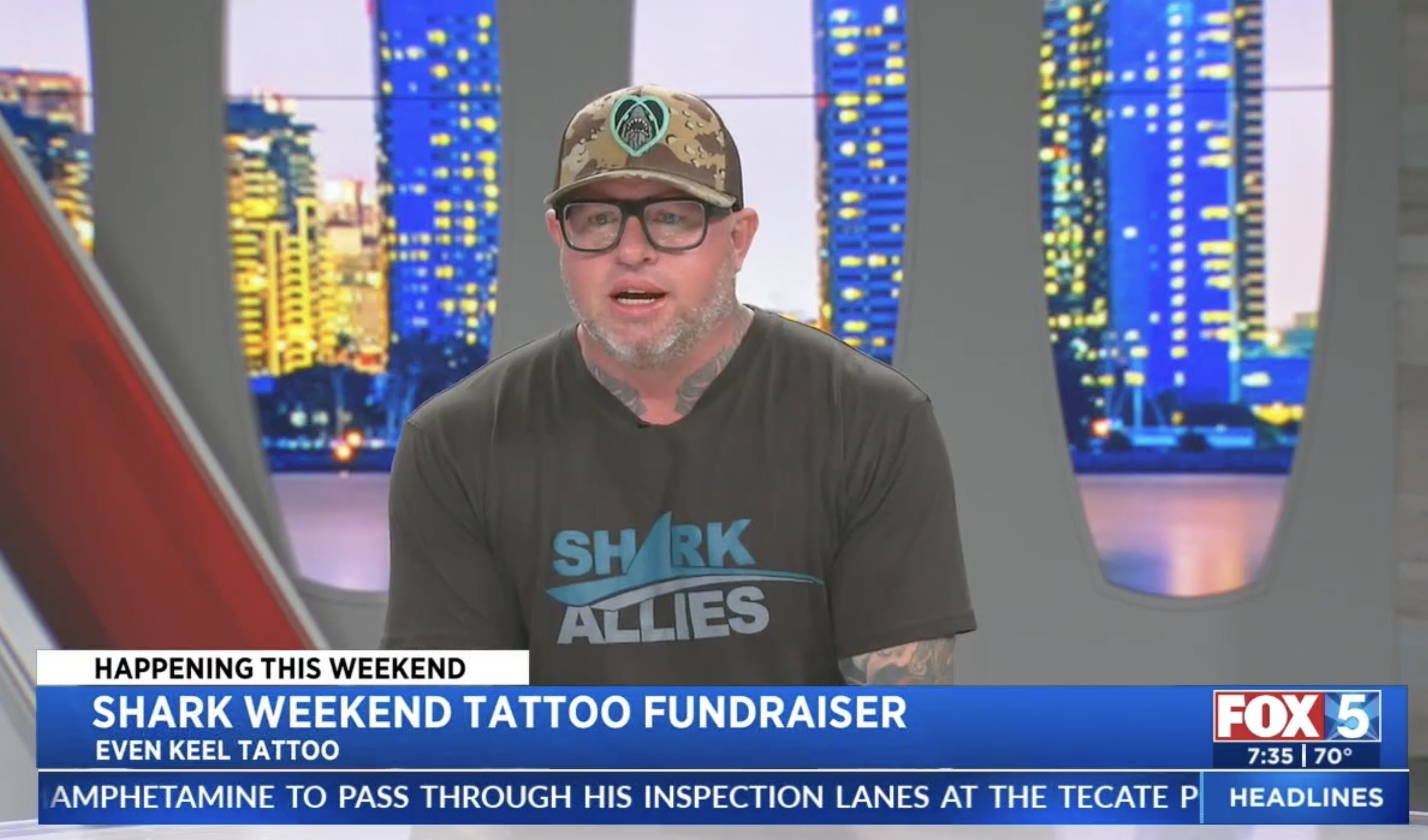 Fox5 News: Kyle Walker talking about Shark Weekend