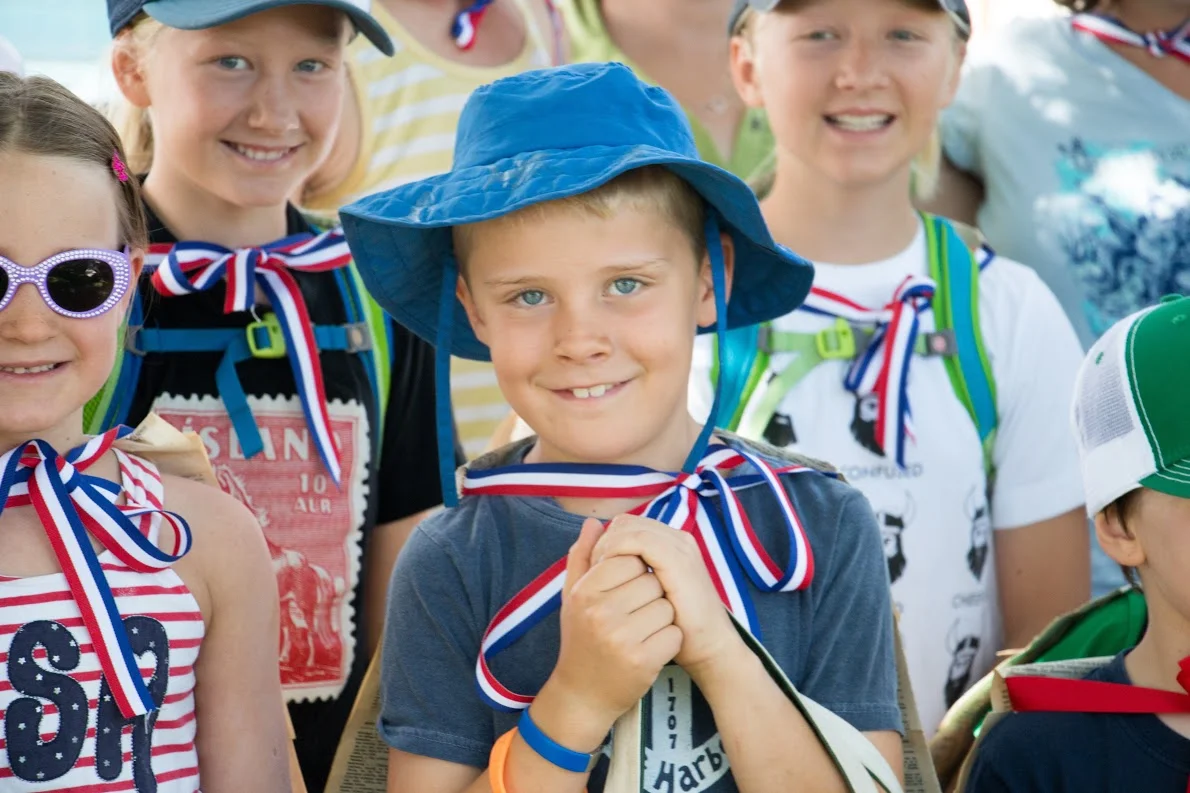 Super readers at the Fourth of July Parade walked for the Winthrop Friends of the Public Library!