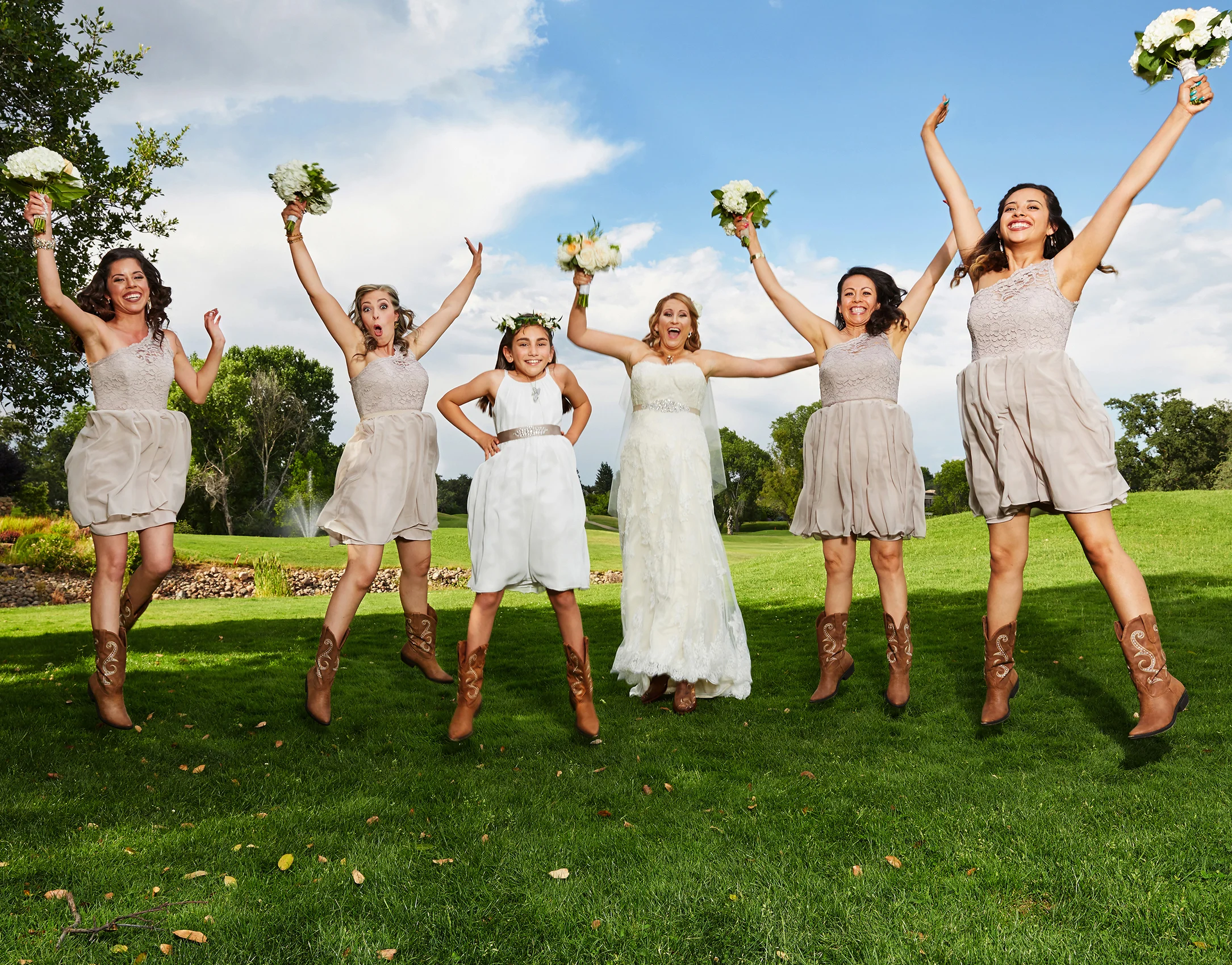 Maria w bridesmaids jumping 11x14 Print.jpg