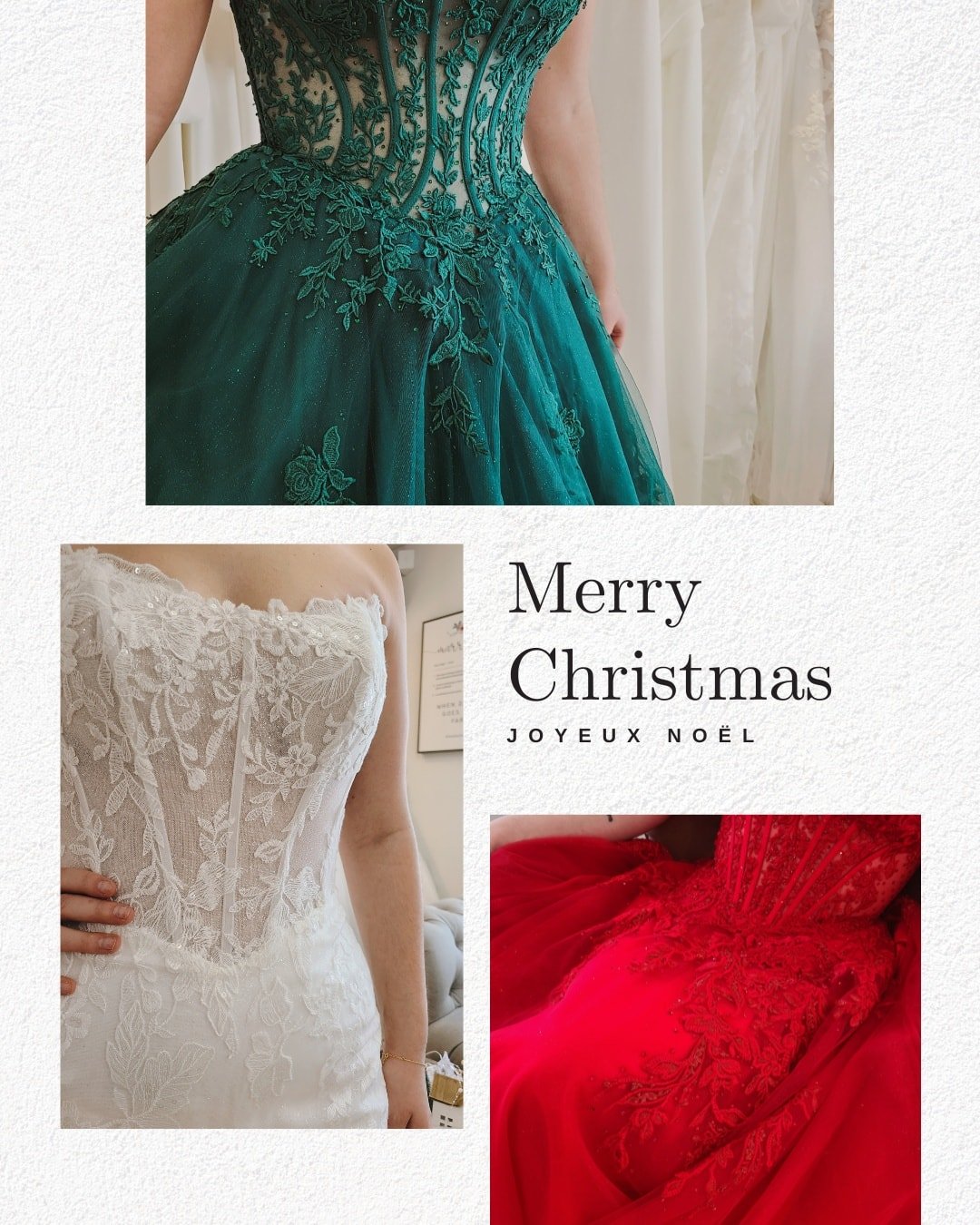 From our family to yours, we wish you all a Merry Christmas! / De notre famille &agrave; la votre, nous vous souhaitons un Joyeux No&euml;l! 🥰🌲😘