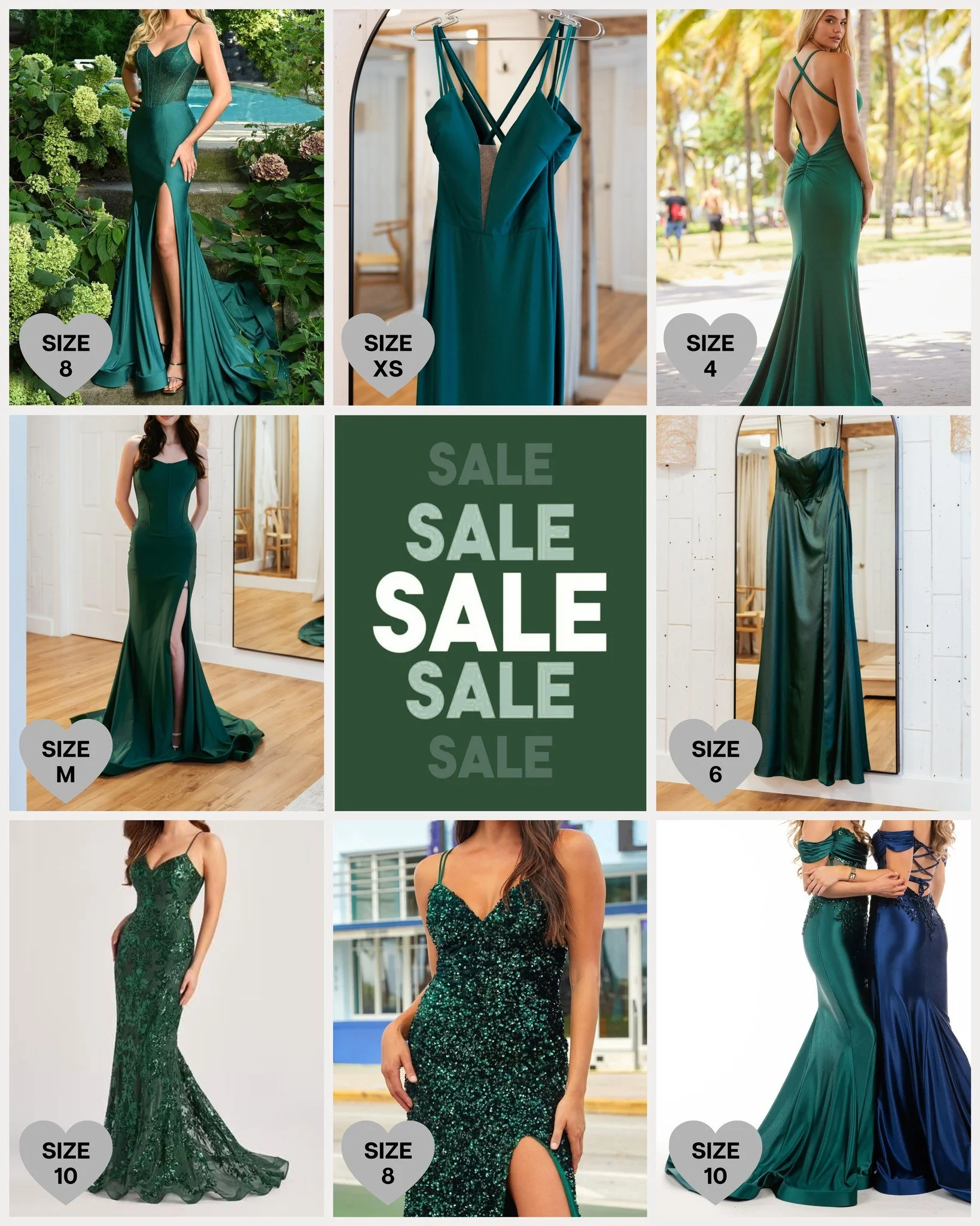 ✨ SALE ✨ SALE ✨ SALE ✨
...
Looking for a great deal on your prom dress or for a prom date, we have reduced tons of dresses ranging from size 00 to 24. Selected in-store prom dresses (no orders) are priced between 99$ to 399$ until the end of this pro