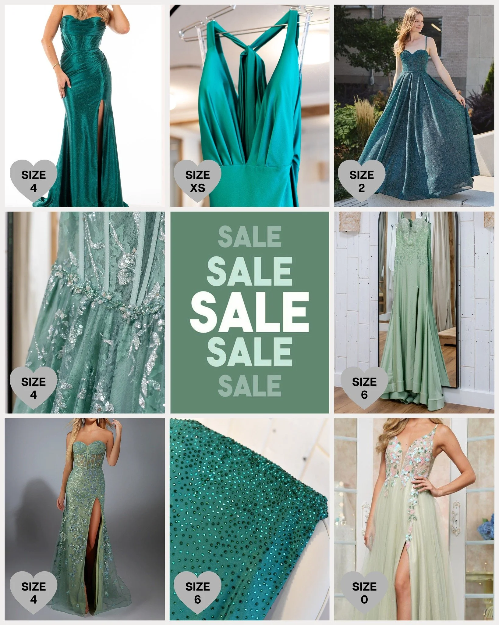 ✨ SALE ✨ SALE ✨ SALE ✨
...
Looking for a great deal on your prom dress or for a prom date, we have reduced tons of dresses ranging from size 00 to 24. Selected in-store prom dresses (no orders) are priced between 99$ to 399$ until the end of this pro