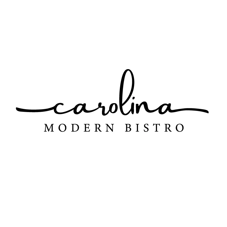 Carolina Logo for Carolina, a French- and Italian-inspired bistro with American flair. The client needed an identity that communicated an upscale yet warm and welcoming feel.
