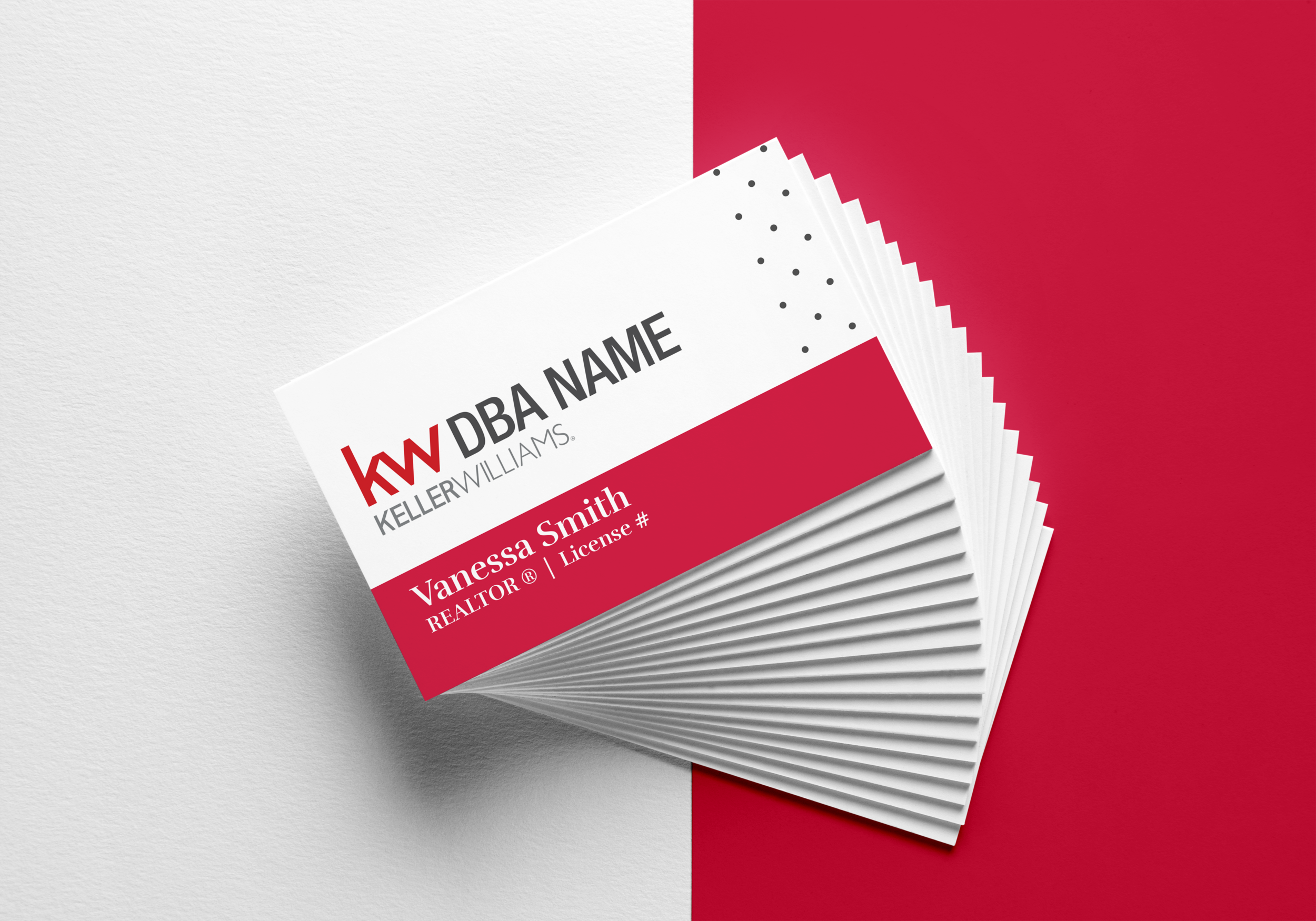One of the business card options I created for Keller Williams’ agents to choose from.
