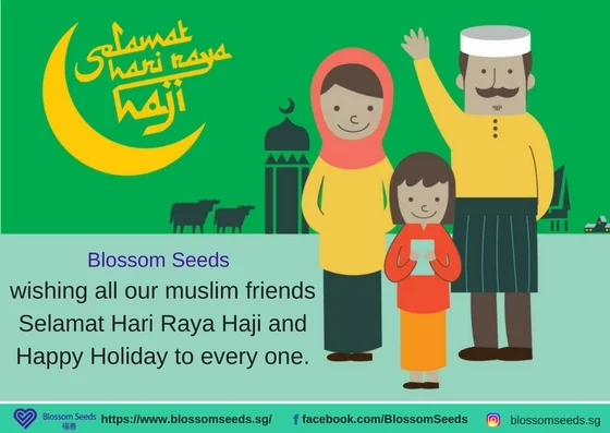 Blossom Seeds wishing all our muslim friends Selamat Hari Raya Haji