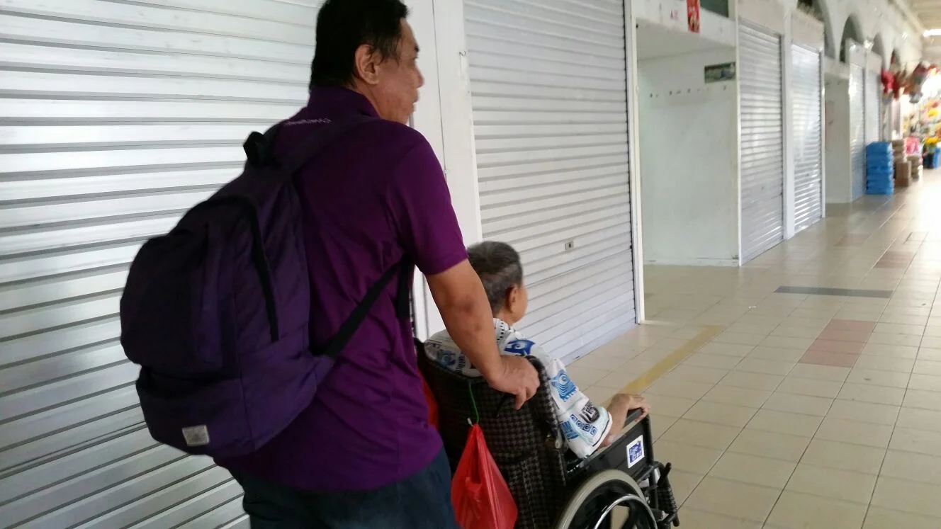 Grocery shopping for the needy elderly
