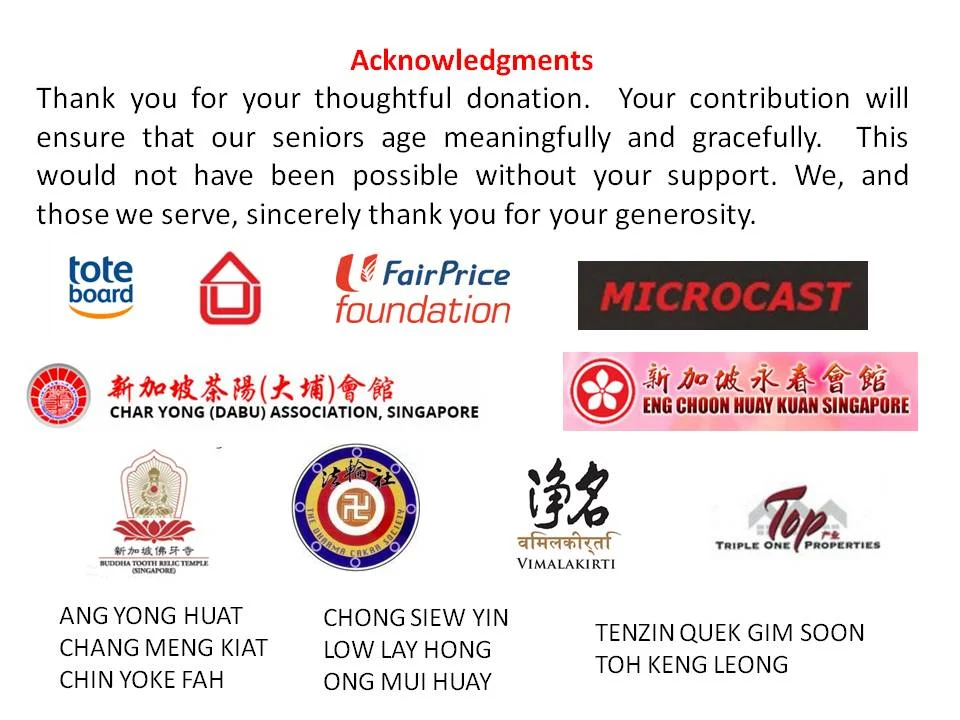 TRIBUTE TO THE SENIORS 2017 SPONSORS &amp; SUPPORTERS