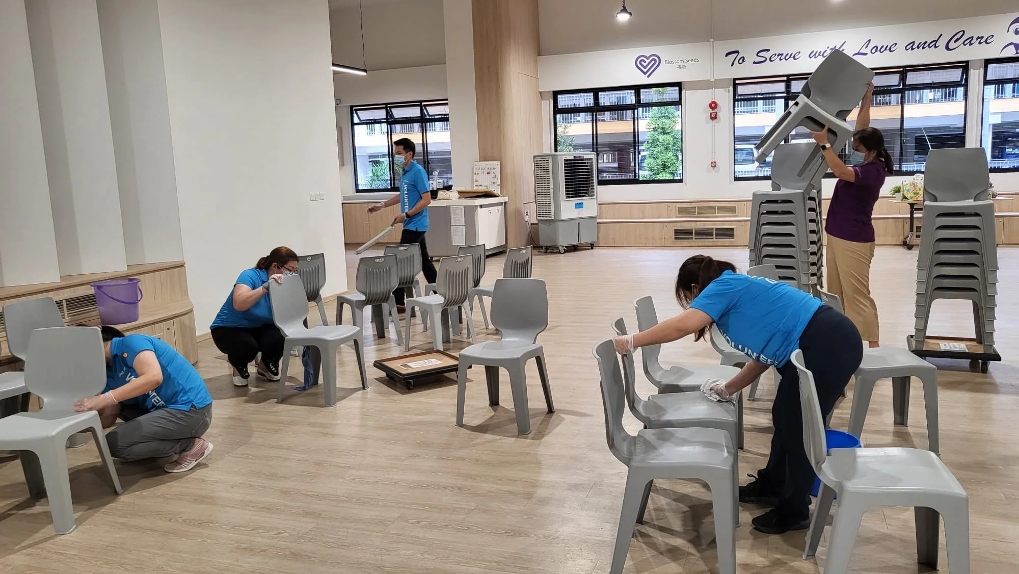 Centre Cleaning by friends from MICRON