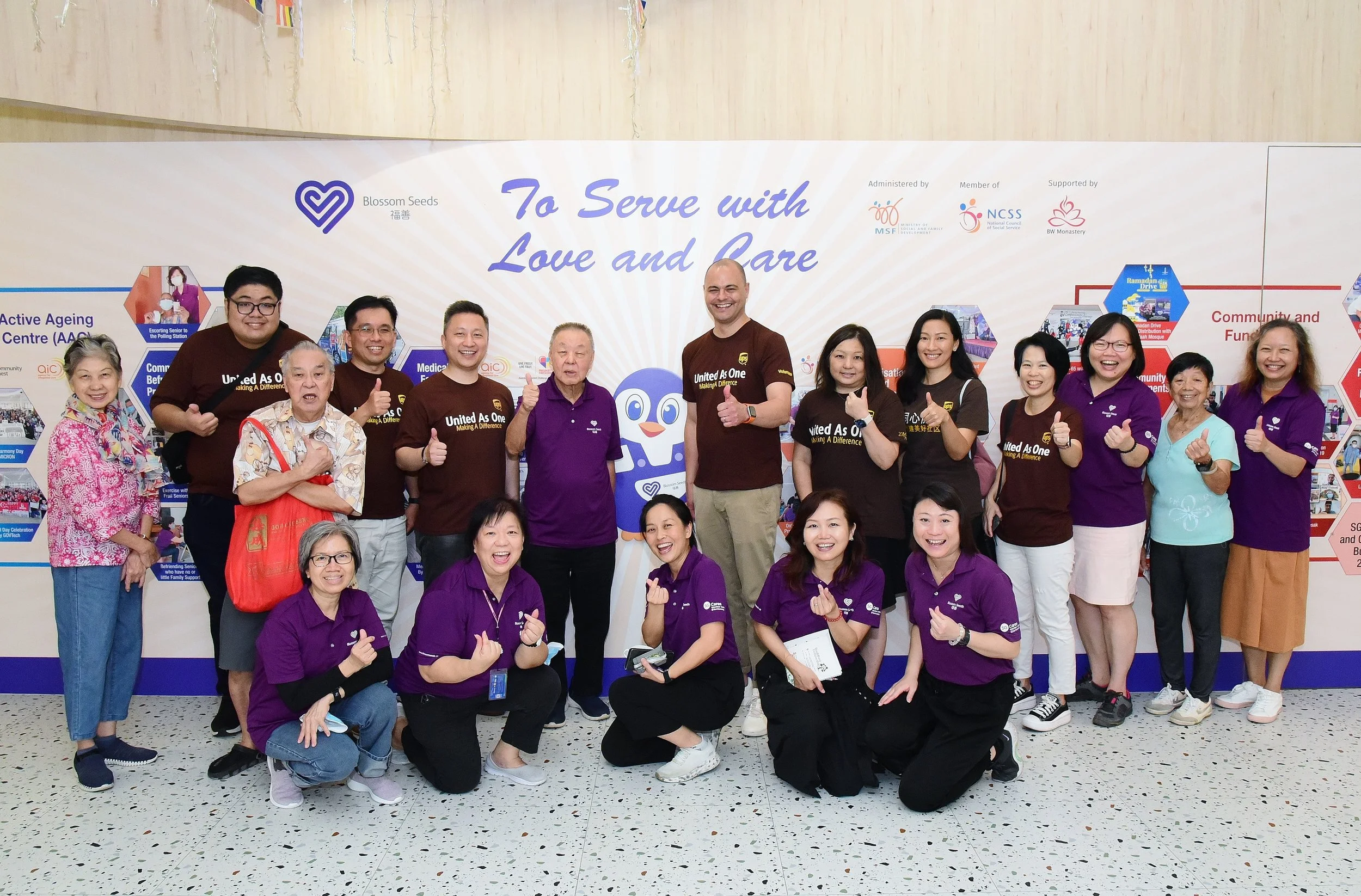 UPS team lead centre tour and senior visit on 31 May