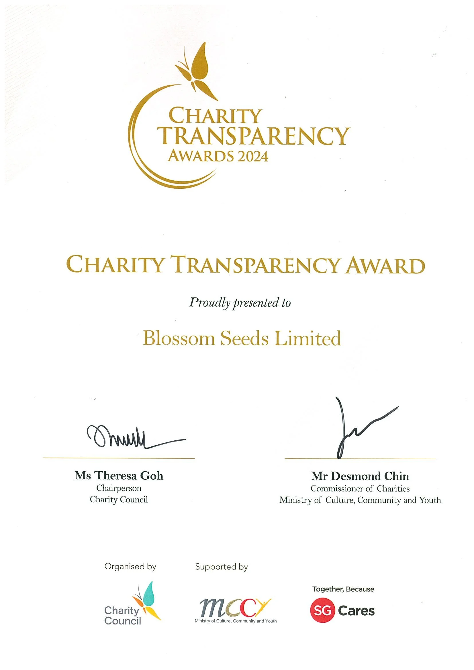 Charity Transparency Award 2024