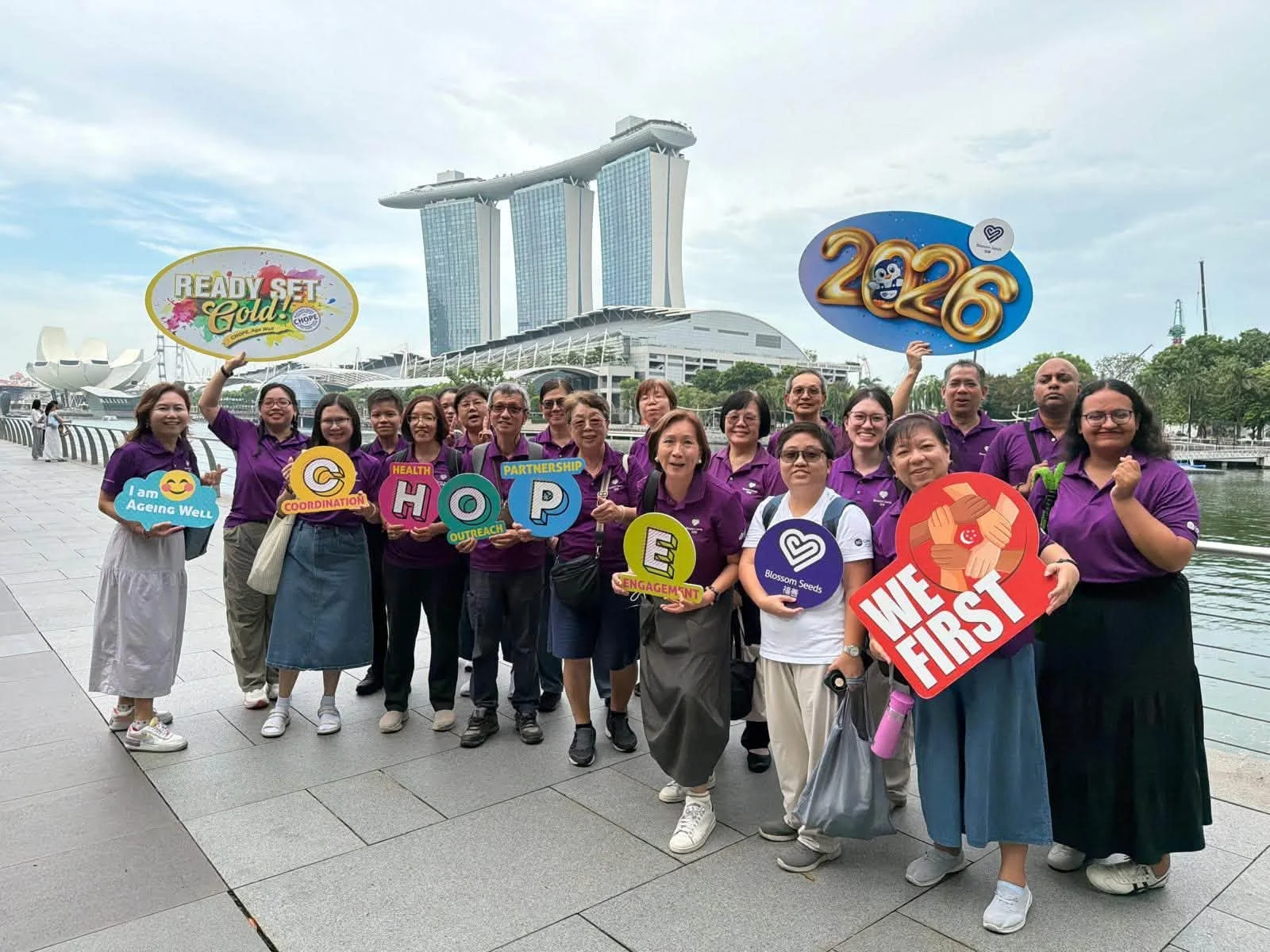 Marina Bay Sands recee for READY SET GOLD Charity Walk 2026