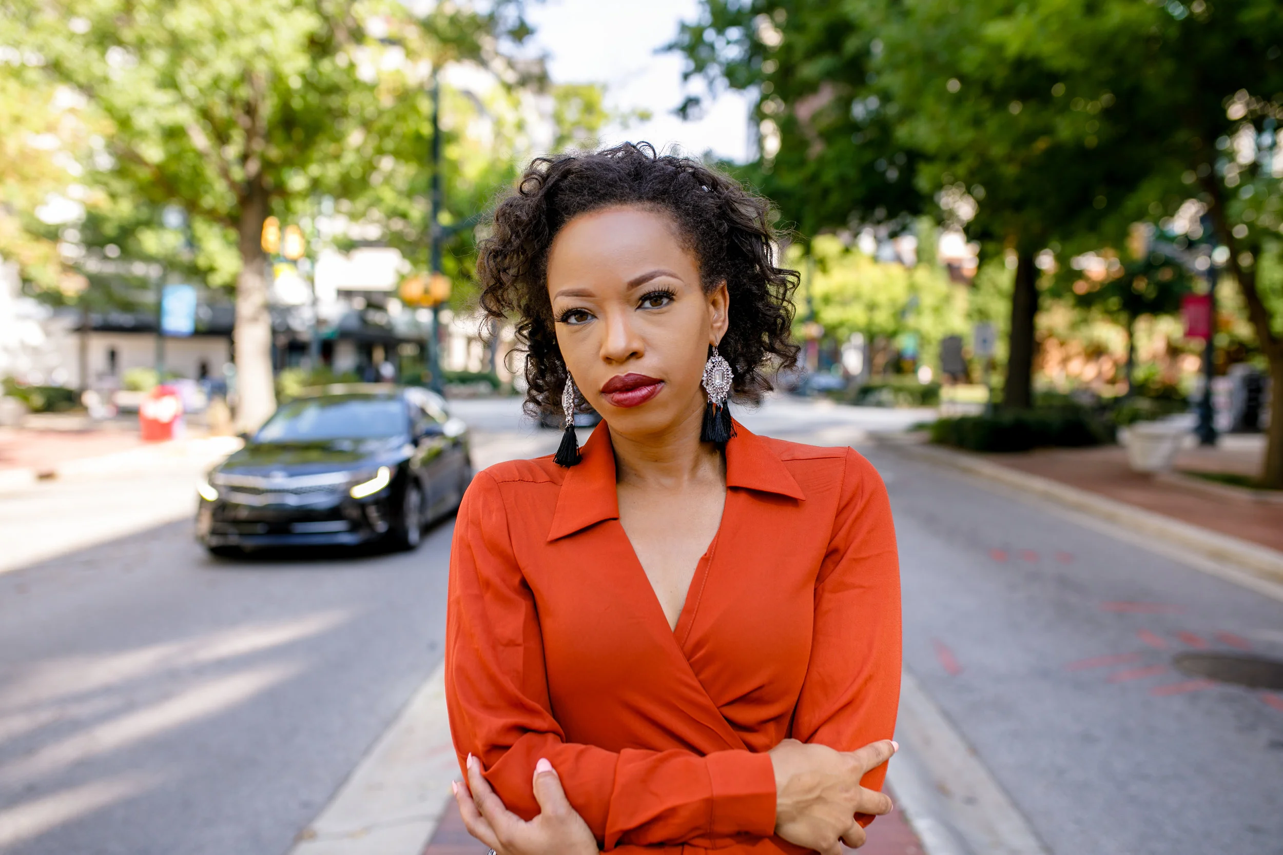 The Orange Wrap Shirt