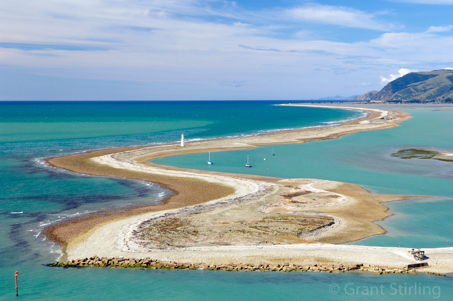 Boulder Bank and Tasman Bay New Zealand 