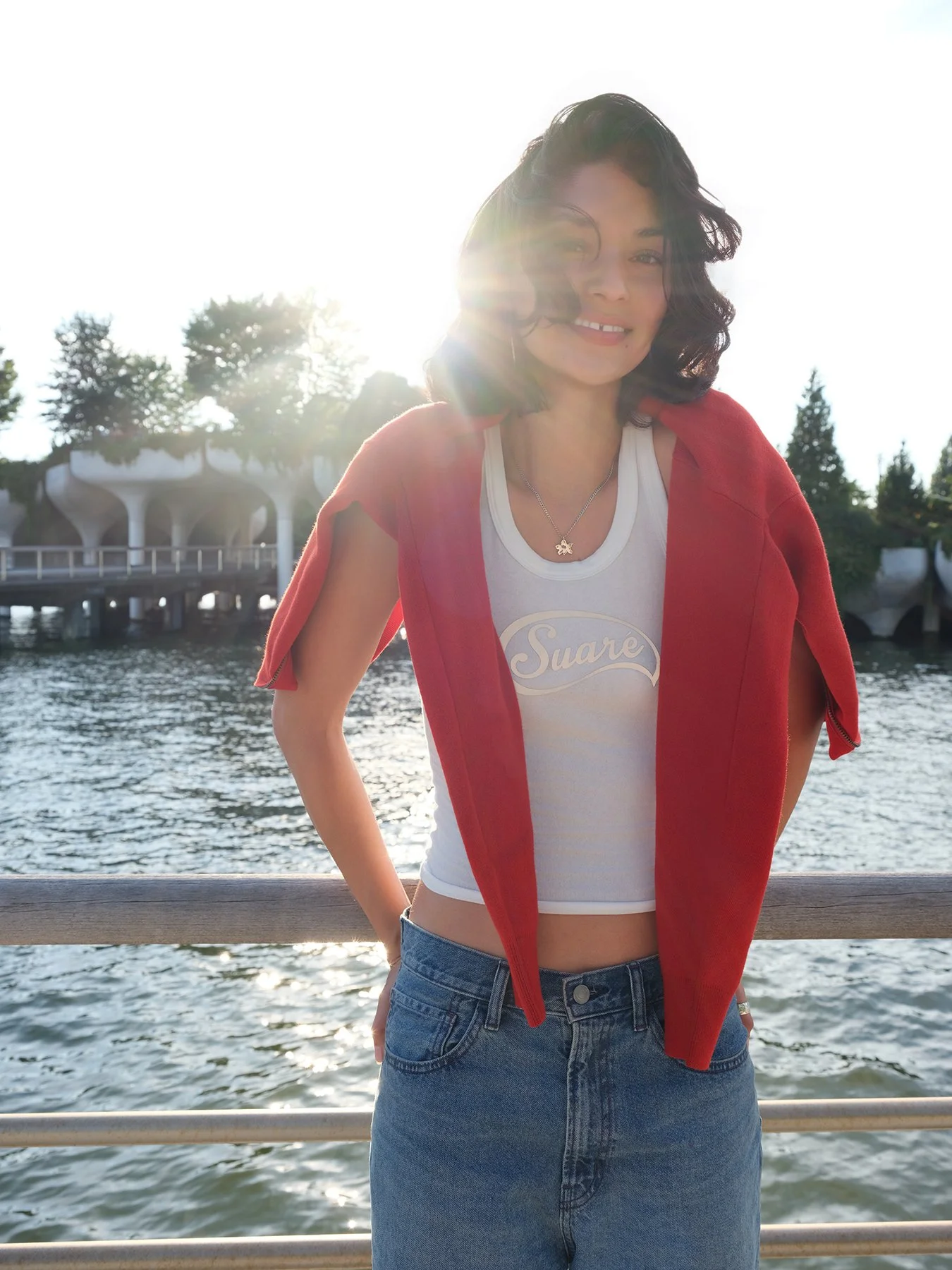 Blue Label Reflective Tank Top