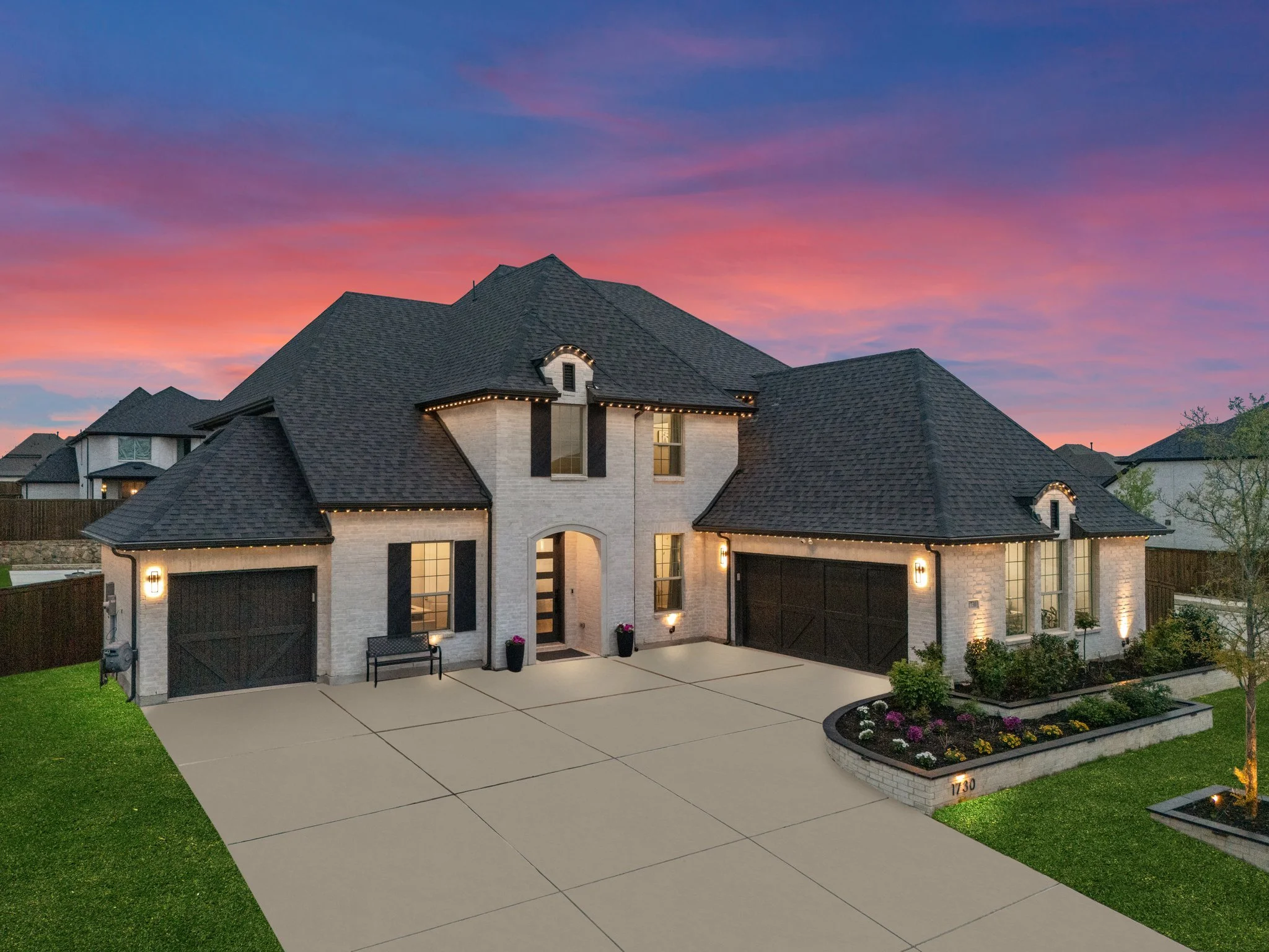 1730 Santa Fe, Prosper Tx | Amazing outdoor kitchen and living space | North facing corner lot