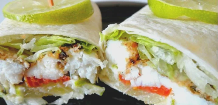 Broiled Fish Wraps