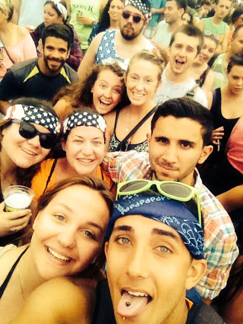 Firefly 2014, a selfie where we pretend not to be too exhausted and sunburnt to stand up - complete with the heavy Instagram filter.