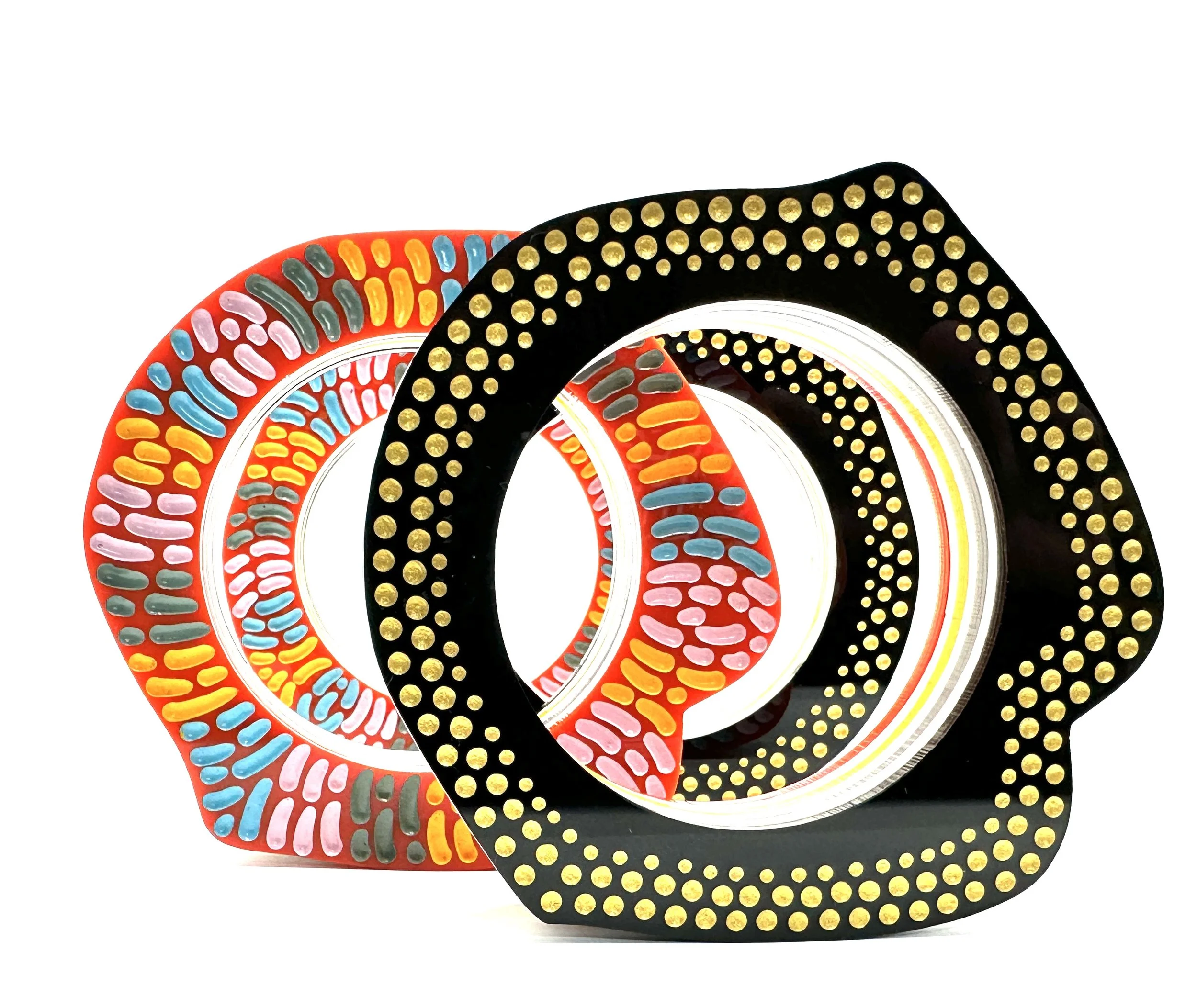 Show Me bangle_ repurposed perspex and acrylic paint.jpeg