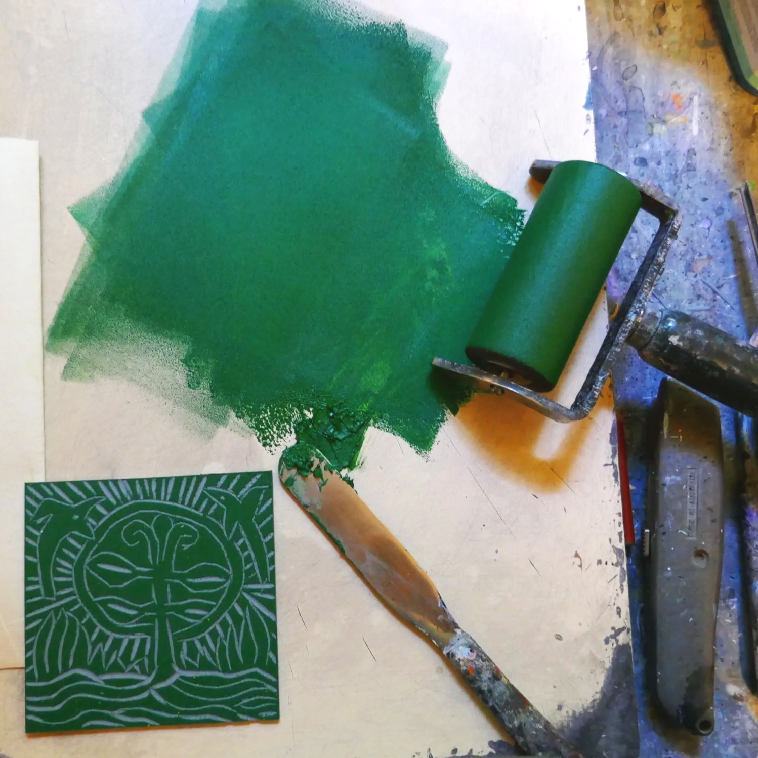 Intro to Linocut with Una Bell