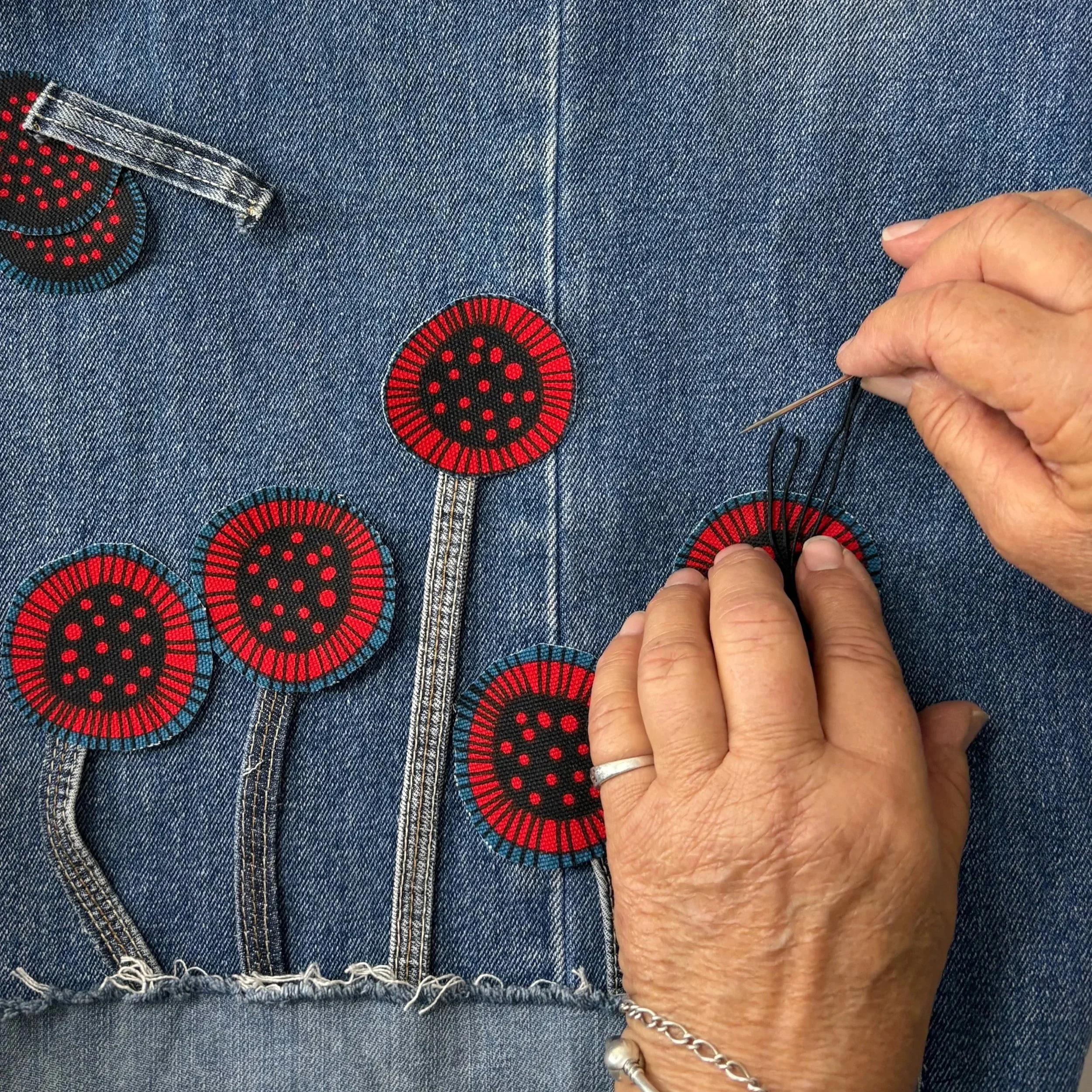 Upcycled Denim Jean Totes for Teens | Esther Hort