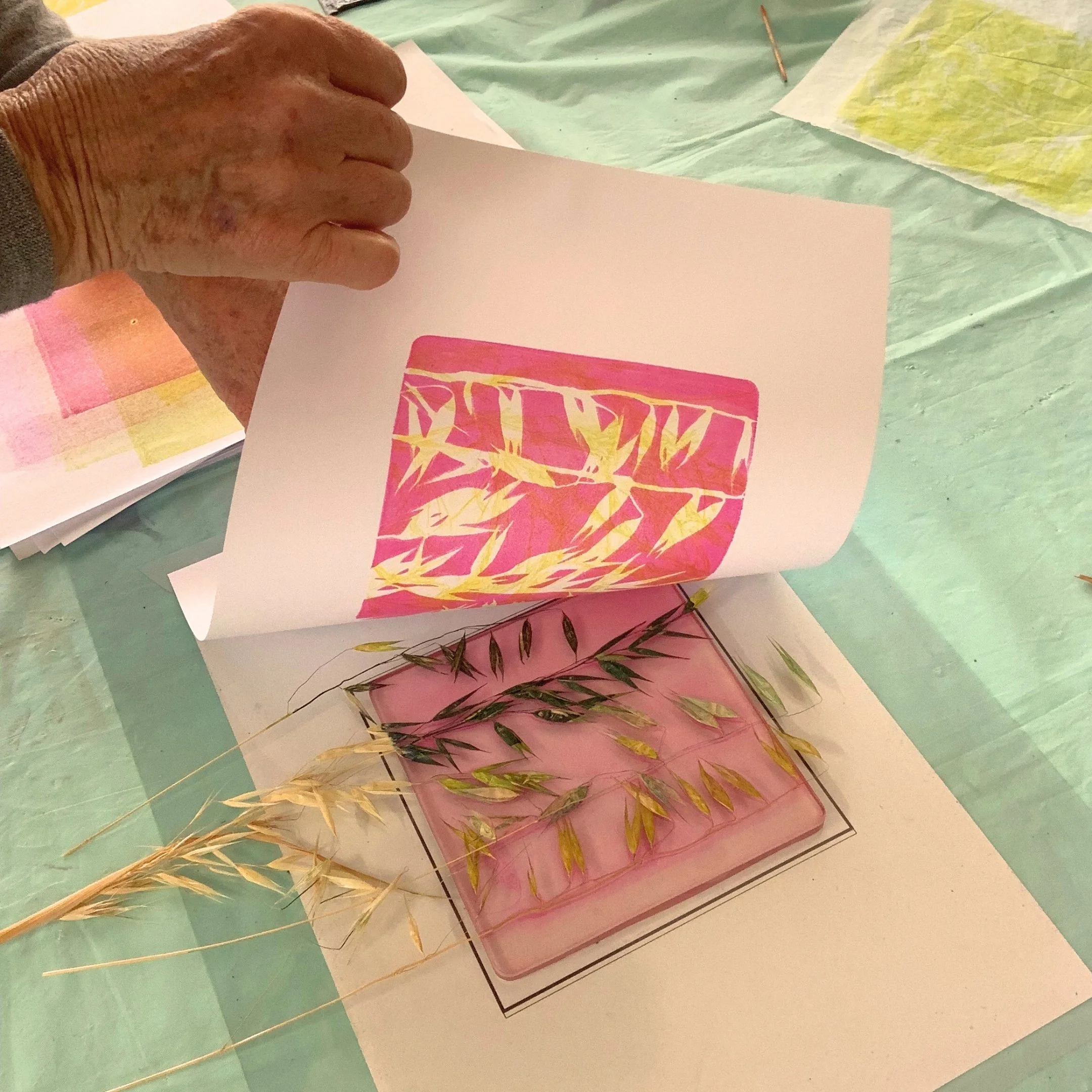 Gel Plate Printing | Barbara van Gool