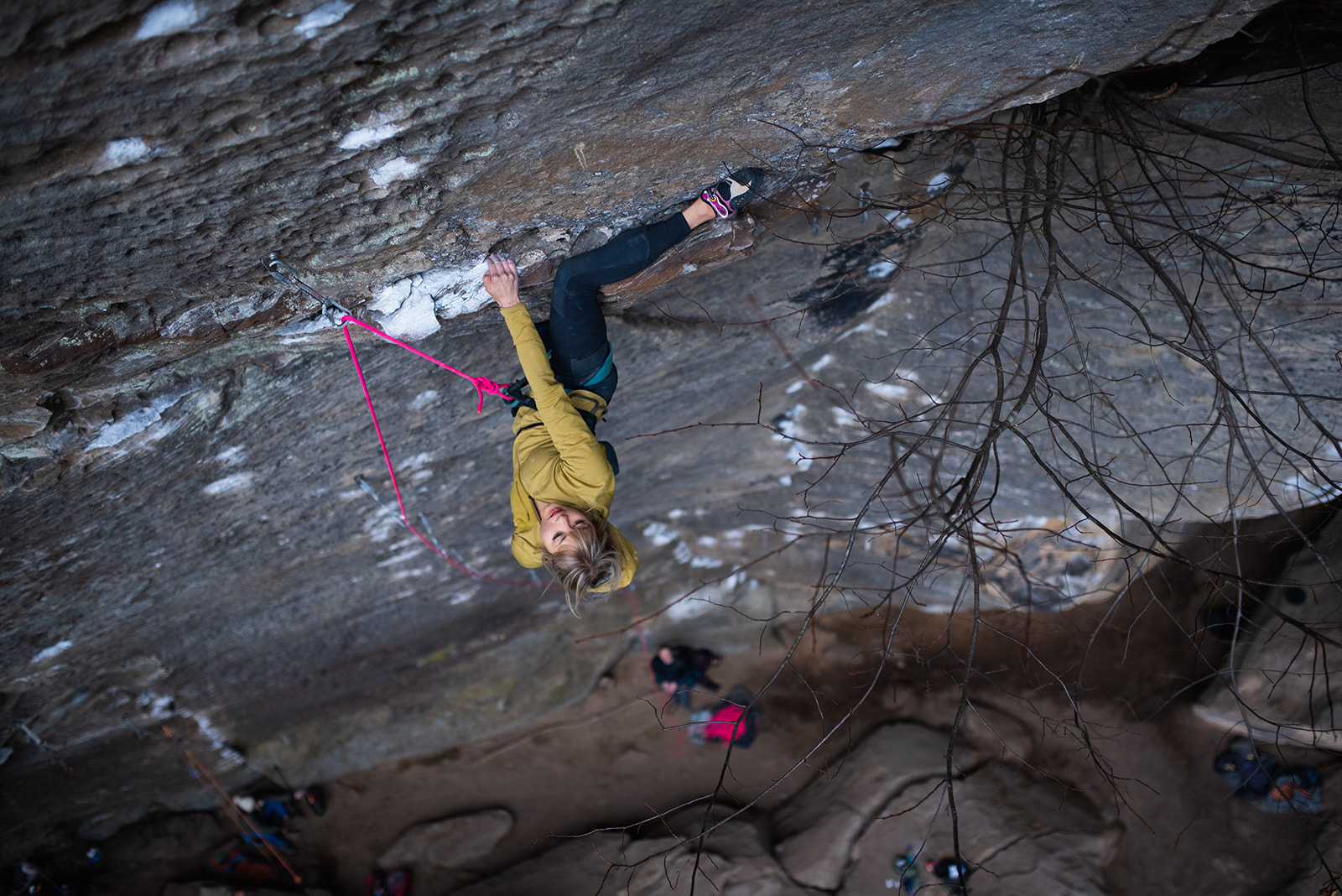 Climbing on Lucifer 5.14c