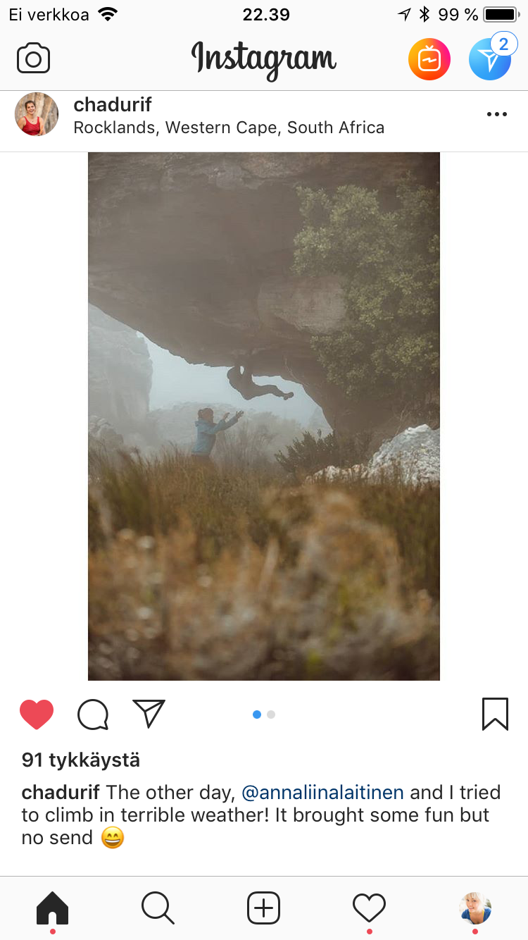 Rainy climbing day :)