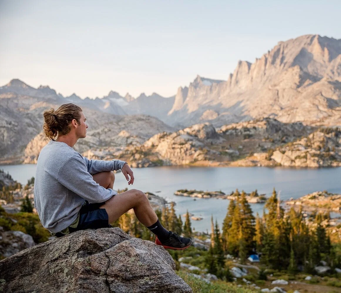 I&rsquo;m posting this as if I&rsquo;m still hiking in Wyoming when I&rsquo;m actually just sitting at home and should be working. And yes, all pictures of me are just me looking off into the distance. It&rsquo;s my best angle. ⠀
⠀
⠀
Photo @bradenben