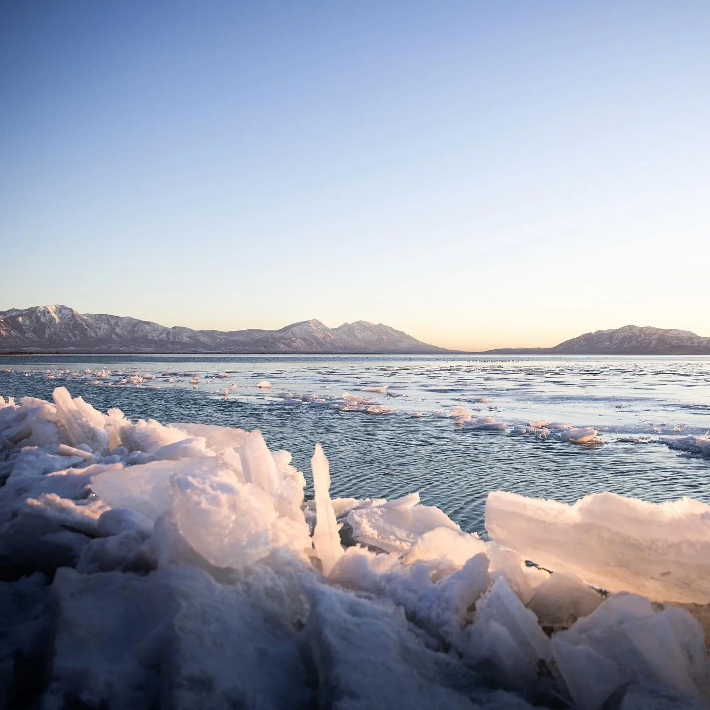 ☀️⬇️ and 🧊 at Utah Lake⠀
⠀
#utah #utahlake #utahphotographer #utahisrad #utahisbeautiful #winter #ice #utahgram #utahphotography