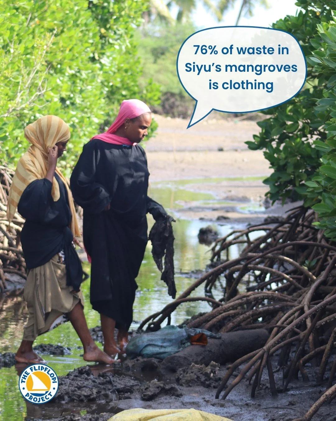 What the world throws away doesn&rsquo;t just disappear &mdash; much of it washes up here.

In Siyu Village, we're finding discarded clothes blocking mangrove regeneration and leaching microfibers into our ocean. Fishermen have noticed declining catc