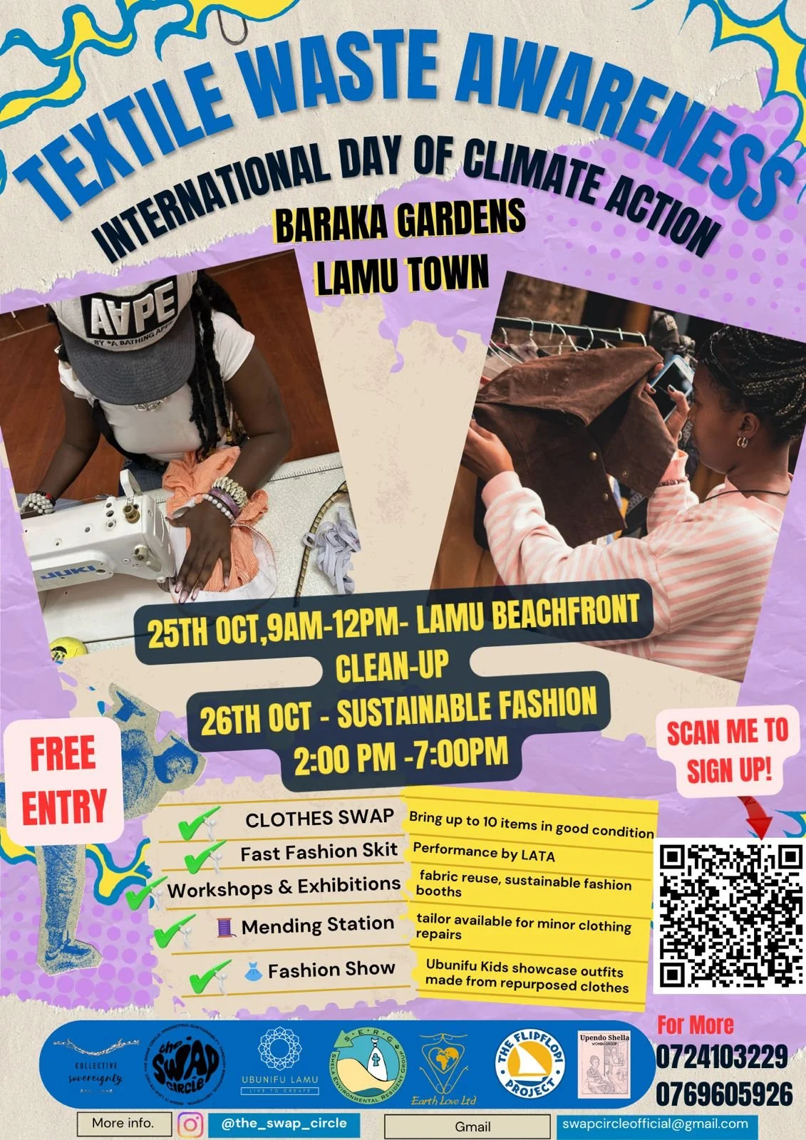 Join us for a two-day event this weekend for the International Day of Climate Action as we spotlight textile waste and how it impacts our mangrove ecosystems.

Meet us in Lamu this weekend as we shine a light on how textile waste is becoming more of 
