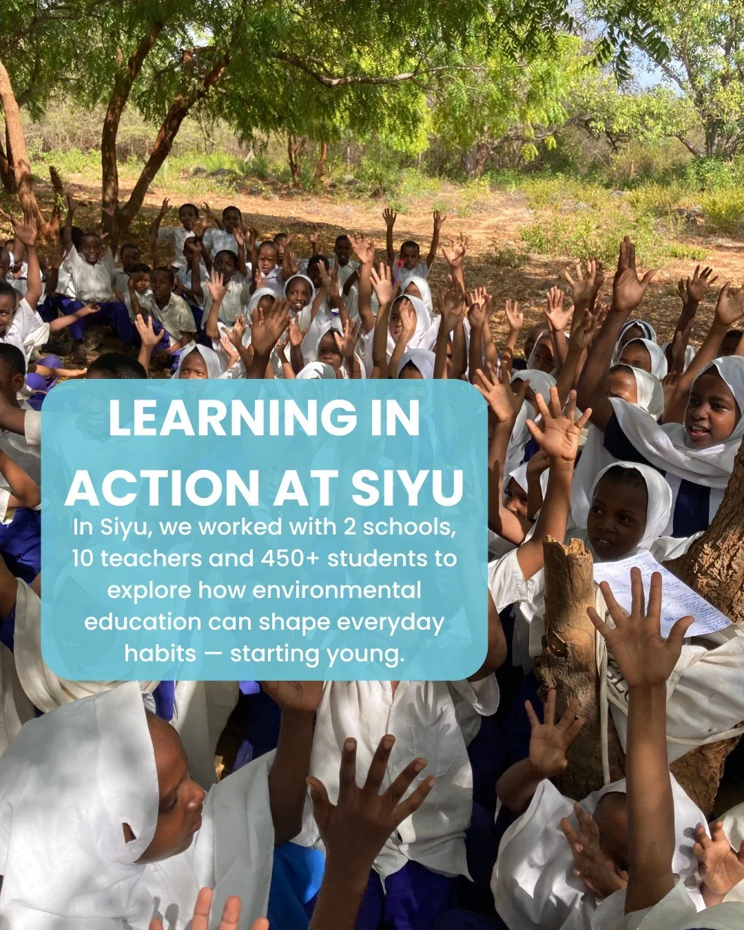 Big change starts small 

Siyu showed us that hands-on environmental education can inspire real action &mdash; especially when learning is supported by everyday systems. These lessons are guiding the next chapter of our education work.